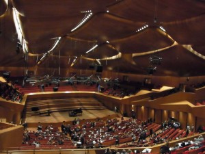 サンタチェチーリア管弦楽団の本拠地。Auditoriumの大ホール。同じ組織なので学校の事務所もここと同じ建物にあります。